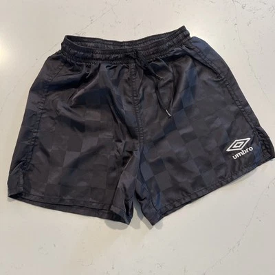 Pantalones Cortos Umbro Juveniles XS Negro Cuadros Fútbol Ropa Activa Cordón Foto 1 de 4