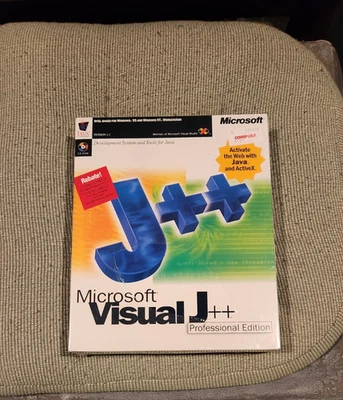 Sealed Microsoft Visual J++ Professional Edition Big Box Software  CD-ROM NIB - Image 1 of 3