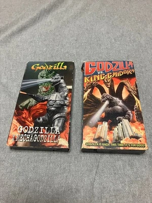 Godzilla vs Mechagodzilla Godzilla vs King Ghidorah VHS Videotape - Image 1 of 4