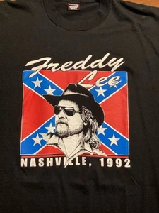 Vintage Freddy Lee 1992 Nashville Shirt Size XL Single Stitch Outlaw Country - Picture 1 of 2