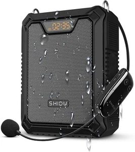 Voice Amplifier, SHIDU 30W Loudspeaker Portable Bluetooth Speaker with... - Picture 1 of 14