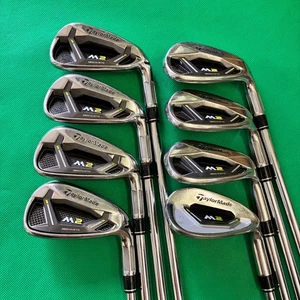 TaylorMade M2 Iron Set 8pcs 5-Sw Flex S Stiff REAX 90 Golf Clubs - Picture 1 of 15