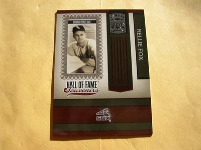NELLIE FOX 2005 DONRUSS GREATS WHITE SOX HOF - Image 1 of 2