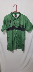 Oaf nation Short Sleeve shirt M Green With Tribal Accents - Picture 1 of 5