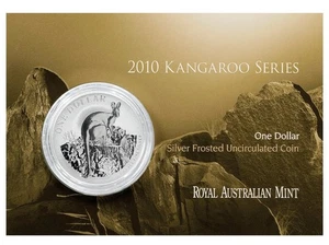 AUSTRALIA 1 Dollar 2010 Silver 1oz. 'Allied Rock Wallaby Kangaroo' - Picture 1 of 6
