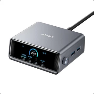 Anker Prime 250W Charger Charging Station Ultra-Fast 6-Port LCD Display  USB-C - Foto 1 di 6