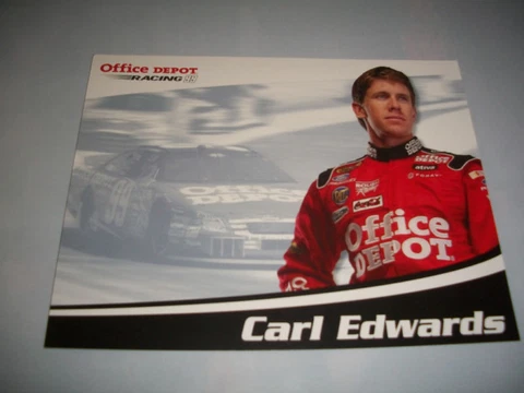 CARL EDWARDS 2007 OFFICE DEPOT #99 NASCAR POSTCARD Cover