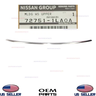 Genuine Upper Windshield Pillar Trim Molding OEM Nissan Armada Infiniti QX80 - Image 1 of 4