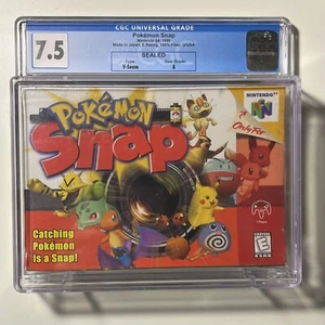 Pokemon Snap CGC Graded 7.5 Factory Sealed Nintendo 64 N64 Video Game WATA VGA - Picture 1 of 2
