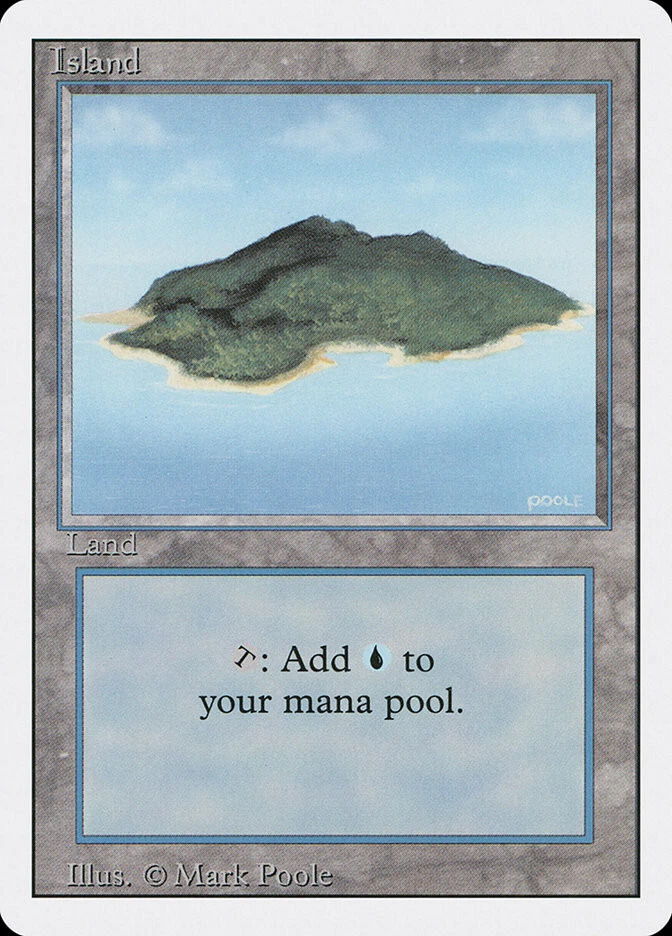 MTG Island A  - 3rd Edition / Revised #296 - Image 1 of 1