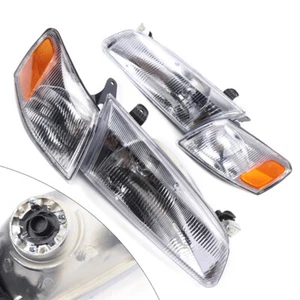 For Toyota Camry 1997-1999 Pair Headlights Headlamps Corner Lights Left + Right - Picture 1 of 10