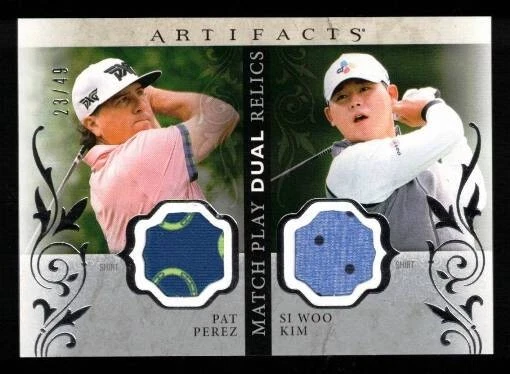 2021 Artifacts: Match Play Dual Relics MP-PS Pat Perez & Si Woo Kim RC 23/49 - Image 1 of 1