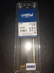 NEW RAM Crucial DDR5, 32 GB, 4800MHz, CL40 1x32 (unpacked, untouched) - Zdjęcie 1 z 1