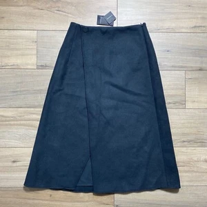Club Monaco Womens Wool Blend A-Line Cutaway Skirt Size 4 Charcoal - Picture 1 of 14