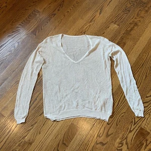Women’s Open Mesh Knit Top Sz S Silk Cashmere Luxury Festival Boho Hippie EUC - Picture 1 of 8