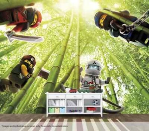 Ninjago Movie Forrest Wall Mural Art Quality Pasteable Wallpaper Decal - Picture 1 of 1