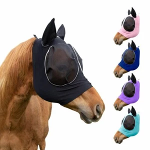 Máscara de mosca reflectante ojo de insecto bloqueador de rayos UV lycra caballo 1 año de garantía - Imagen 1 de 16
