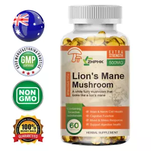 Lions Mane Mushroom 500mg - Immune Boost,Memory & Brain Support 1 Month Supply - Bild 1 von 10