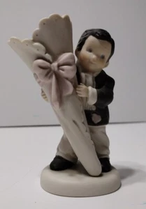 Florero Niño Enesco Bonito como Imagen Kim Anderson Figura 1997 - Imagen 1 de 7