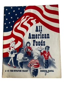 Vintage 4H Club Member Manual All American Food Project Farm Youth Program - Picture 1 of 7