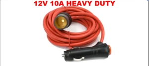 12V 12FT 10A 18AWG Heavy Duty Extension Cord ON/OFF Pushbutton Switch - Picture 1 of 3
