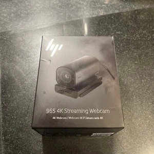 HP 965/960 schwarz 4K UHD Streaming Webcam geöffnet nie benutzt Zoom zertifiziert USB C - Bild 1 von 6