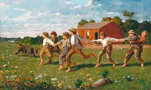 10992.Póster decorativo.Arte de sala de pared.Pintura Winslow Homer.Ajustar el látigo.Juego - Imagen 1 de 1