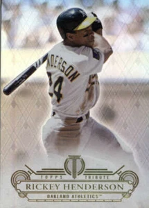 2014 Topps Tribute #81 Rickey Henderson Oakland Athletics BX T2A - Picture 1 of 2