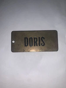 BLUE VERTICAL LAS VEGAS PLAYING CARD "DORIS" PENDANT KEYCHAIN - Picture 1 of 2