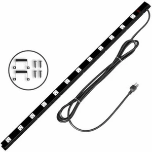 Heavy Duty Metal Surge Protector Power Strip with 12 Outlet 15 Feet Power Cord - Picture 1 of 7