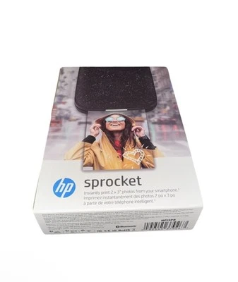 HP Sprocket Portable Printer, 2x3" Photo Printer Prints on Zink Paper, BLACK - Image 1 of 4