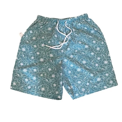 Pantalones Cortos Vintage Estampado Floral Talla 8-10 Cintura BLAIR Algodón Bolsillos Cordón Foto 1 de 4