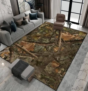 Vorleger Rutschfeste Fußmatte Mit Realistischem Wald Camouflage Nahtloses Muster... - Bild 1 von 5