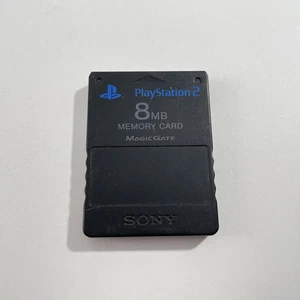 PS2 Memory Card Black 8MB PAL Very Good Condition - Picture 1 of 1