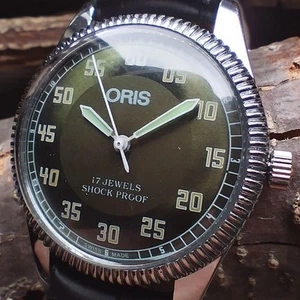 Oris Vintage Hand-Wound Watch 17J Shockproof 1980s Men's Mechanical Classic - Bild 1 von 6