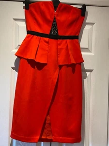 BCBG Maxazria Poppy Red Short dress Size (US 6) UK 10 Excellent condition - Picture 1 of 9