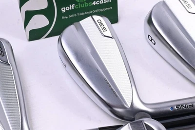 Left Hand Ping i530 Irons / 6-PW+GW / Blue Dot / Regular Flex UST Recoil Dart 75 - Image 1 of 4