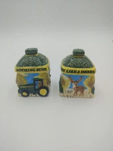 Sal y pimienta John Deere vintage fabricada por gres Gibson (leer) - Imagen 1 de 4