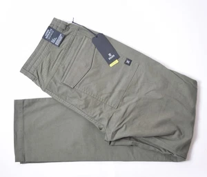 Pantaloni da viaggio uomo Roark Layover nuovi con etichette $95 32 verde militare vestibilità dritta cotone - Foto 1 di 5