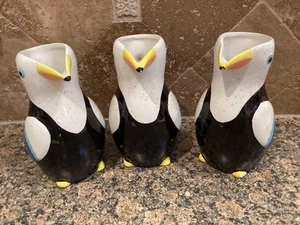 Set of 3  Ceramic Toucan Watering Vase Bullseye’s Playground NEW NWT - Picture 1 of 5