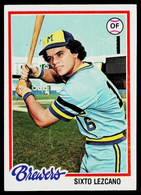 1978 Topps SET-BREAK #595 Sixto Lezcano EX or Better, (HUCK'S) - Image 1 of 2