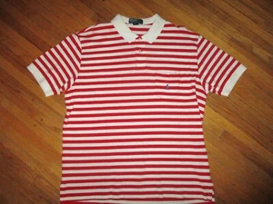 vtg POLO BY RALPH LAUREN SHIRT Red White Blue 90s 00s Embroidered Logo LARGE/XL - Picture 1 of 3