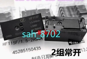 1 PCS NEW HF HF115F 1.5-2HS4A Relay 1.5V 1.5VDC 8A 6-pin - Picture 1 of 2
