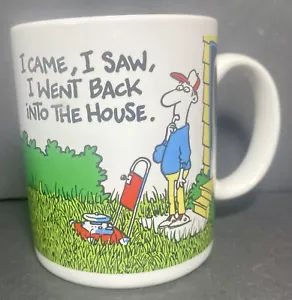 Schuhkarton Gruß Kaffeebecher I Came I Saw I Went Back into the House Papa Hund - Bild 1 von 8