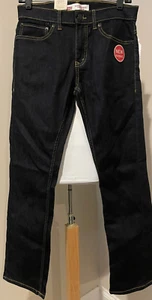 LEVI STRAUSS 511 Levis Boys Youth Dark Denim Jeans NWT - Sz 28 Slim 16R - Picture 1 of 7