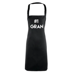 Number 1 Gran #1 Grandmother Printed Apron Baking Cooking Gift - Imagen 1 de 20