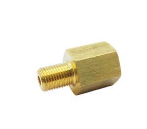 Adaptador de manómetro de presión de aceite reductor de rosca macho a hembra 1/4" BSP enchufe de sumidero de latón - Imagen 1 de 1