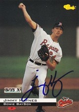 JIMMY HAYNES BOWIE BAYSOX SIGNED 1994 CARD BALTIMORE ORIOLES A'S BREWERS REDS