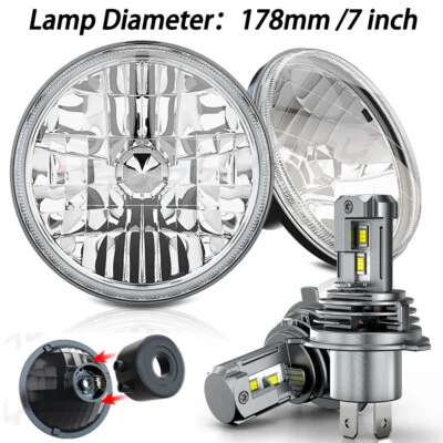 Apto para GMC C15/C25 C35 1975-1978 Par de faros de 7 pulgadas luz de haz alto/bajo DRL Foto 1 de 4