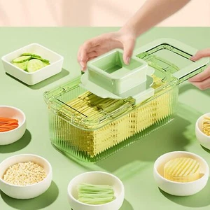 Gemüseschneider Multi-Reibe Gemüsehobel Raspel Gemüsehobel für Gemüse Obst - Bild 1 von 14